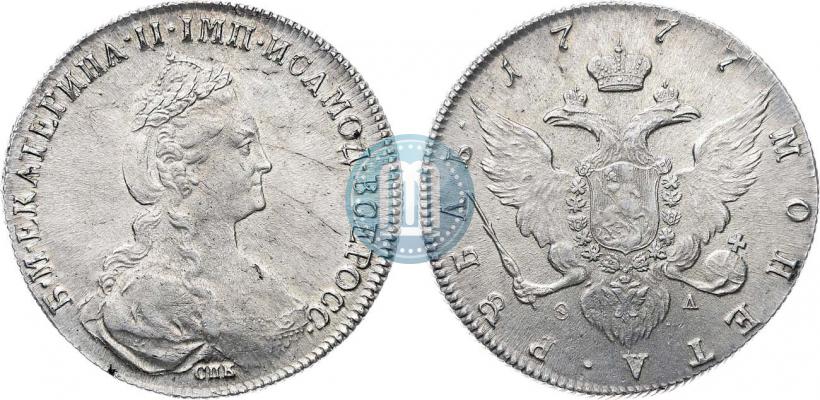 Picture 1 rouble 1777 year СПБ-ФЛ 