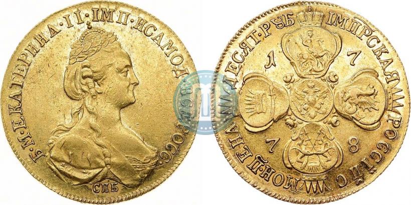 Picture 10 roubles 1778 year СПБ 