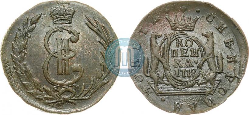 Picture 1 kopeck 1778 year КМ 