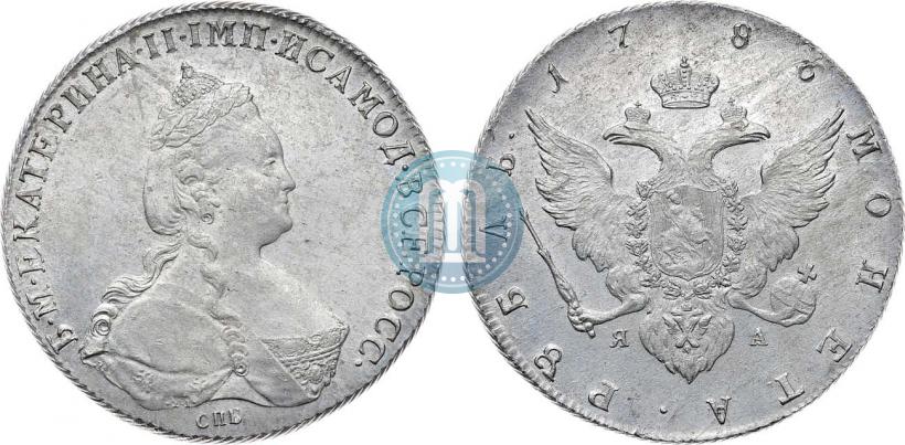 Picture 1 rouble 1786 year СПБ-ЯА 