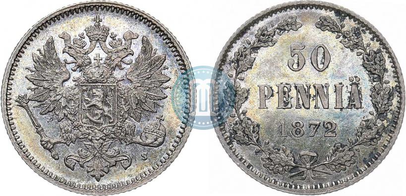 Picture 50 pennia 1872 year S 