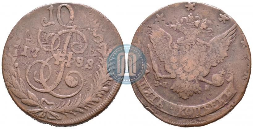 Picture 5 kopecks 1788 year СПМ 