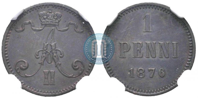 Фото 1 пенни 1876 года  