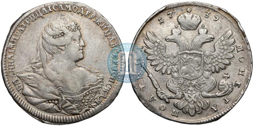 Фото Полтина 1739 года  "Московский тип"