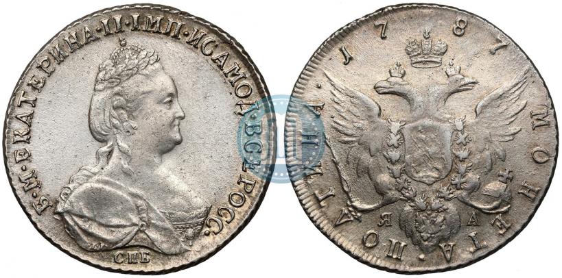 Фото Полтина 1787 года СПБ-ЯА 