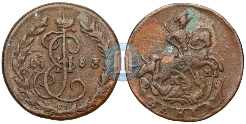 Фото Денга 1783 года КМ 