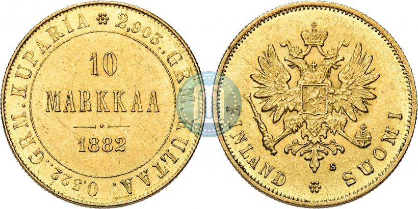 Фото 10 марок 1882 года S 