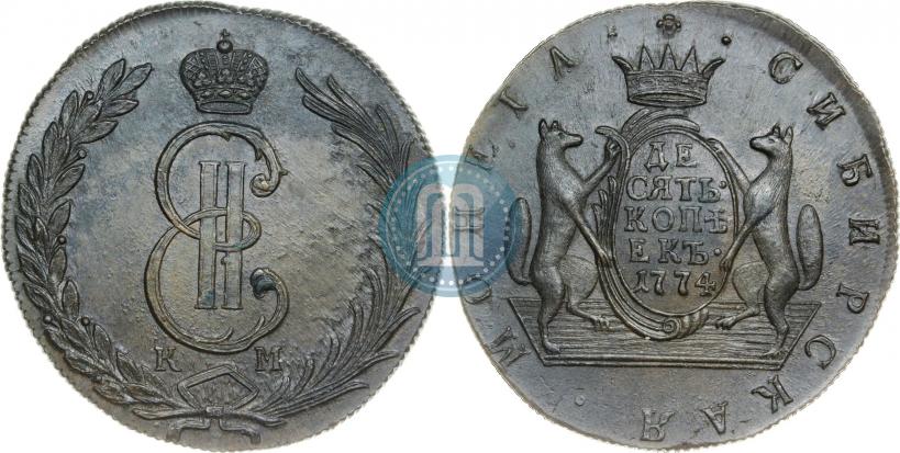 Фото 5 копеек 1774 года КМ 