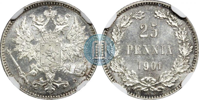 Picture 25 pennia 1901 year L 