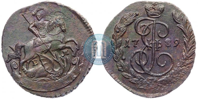 Фото 1 копейка 1789 года ЕМ 