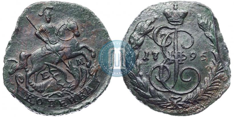 Фото 1 копейка 1795 года ЕМ 