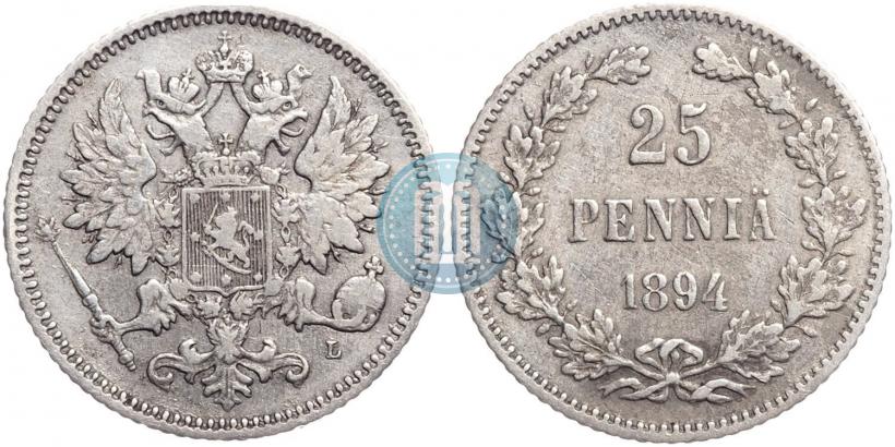 Фото 25 пенни 1894 года L 