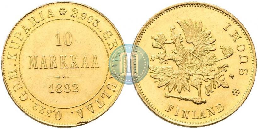 Фото 10 марок 1882 года S 