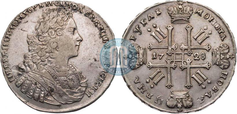 Фото 1 рубль 1728 года  "Тип 1728"