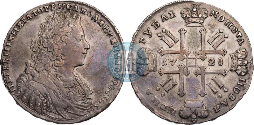 Фото 1 рубль 1728 года  "Тип 1728"