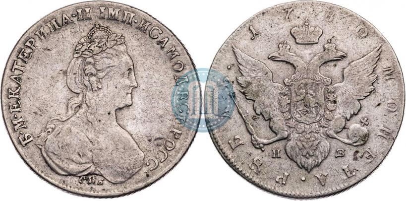 Фото 1 рубль 1780 года СПБ-ИЗ 