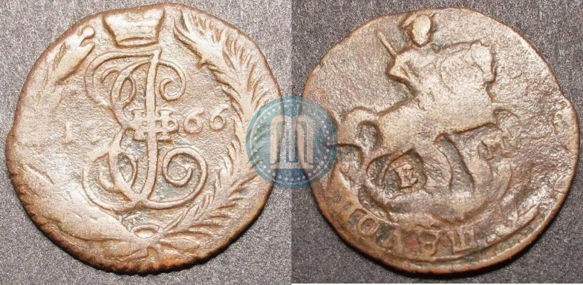 Фото Полушка 1766 года ЕМ 