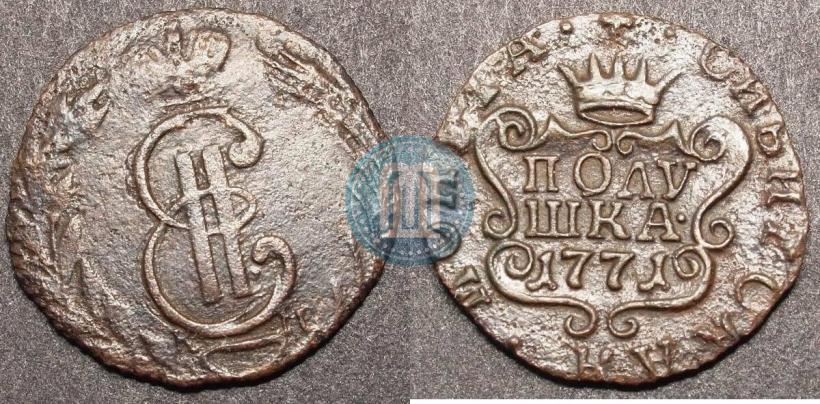 Фото Полушка 1771 года КМ 