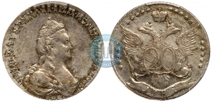 Фото 20 копеек 1787 года СПБ 