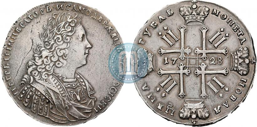 Picture 1 rouble 1728 year  "Type of 1728"