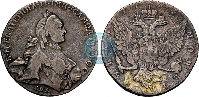Picture 1 rouble 1764 year СПБ-СА 
