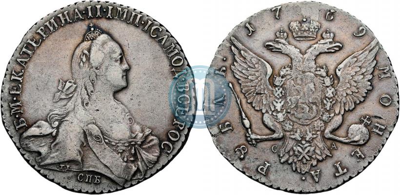 Picture 1 rouble 1769 year СПБ-СА 