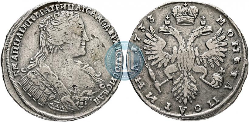 Фото Полтина 1733 года  