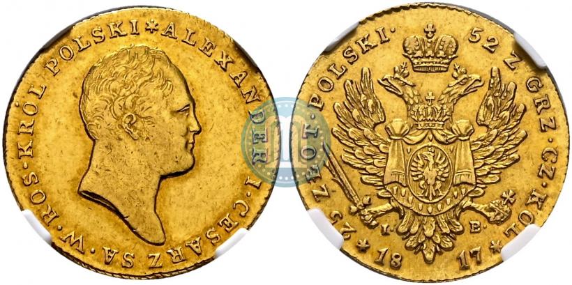 Picture 25 złotych 1817 year IB 
