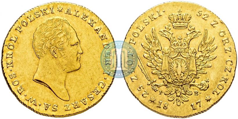 Picture 25 złotych 1817 year IB 