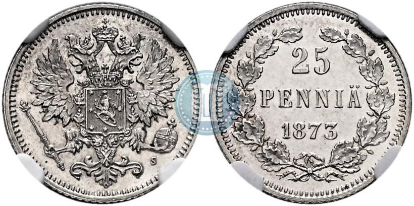 Picture 25 pennia 1873 year S 