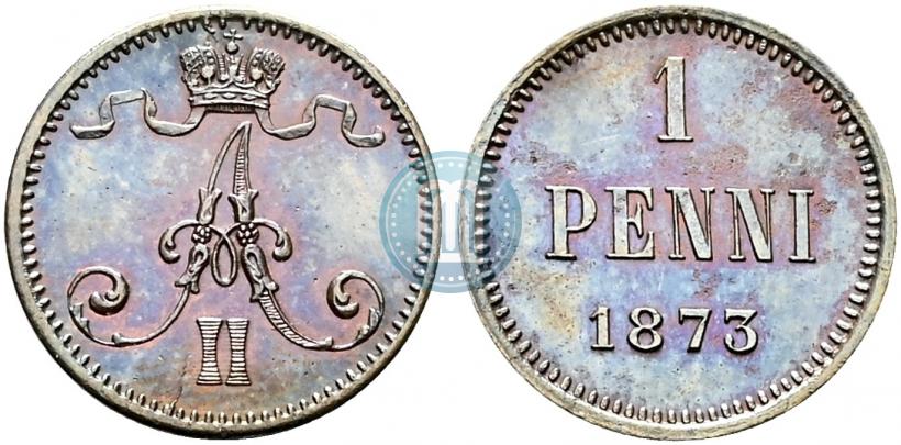 Picture 1 penni 1873 year  