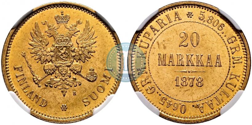 Picture 20 markkaa 1878 year S 