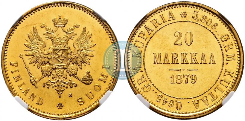 Picture 20 markkaa 1879 year S 