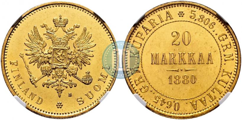 Picture 20 markkaa 1880 year S 