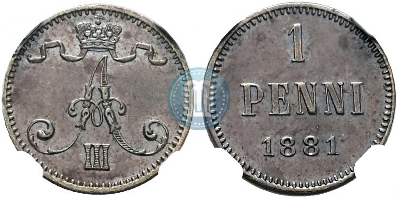 Picture 1 penni 1881 year  