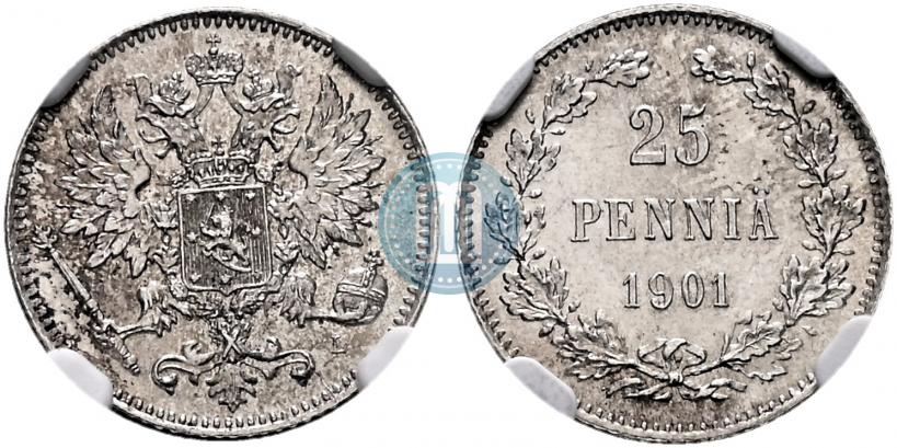 Picture 25 pennia 1901 year L 