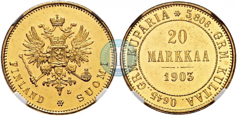 Picture 20 markkaa 1903 year L 