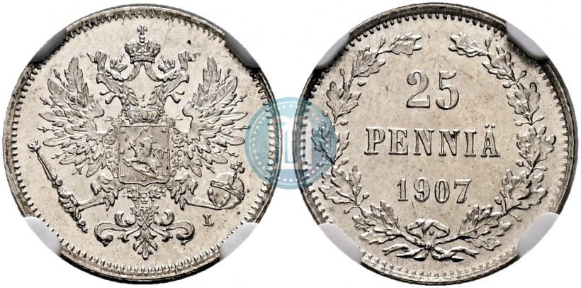 Фото 25 пенни 1907 года L 