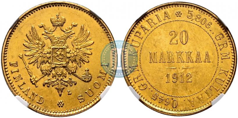 Picture 20 markkaa 1912 year L 