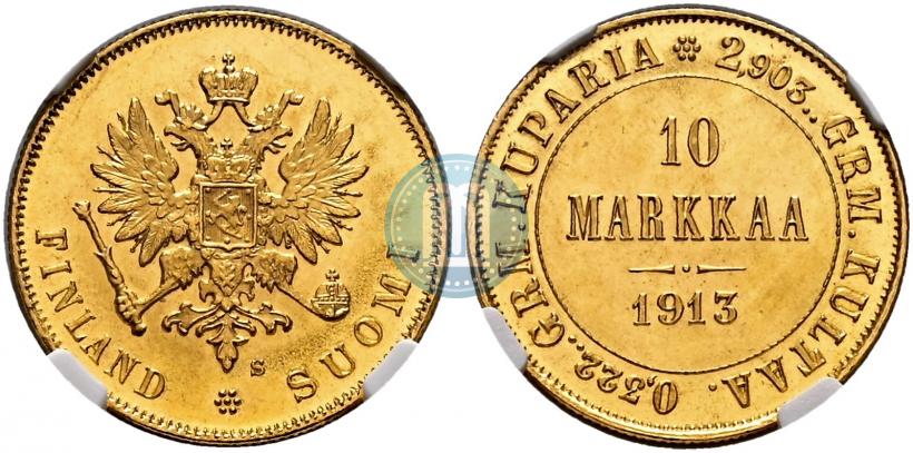 Picture 10 markkaa 1913 year S 