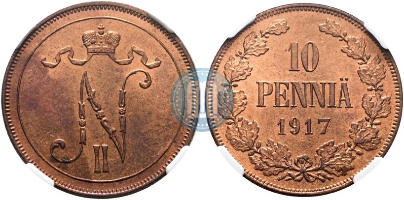 Picture 10 pennia 1917 year  