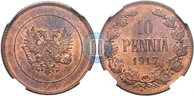 Picture 10 pennia 1917 year  