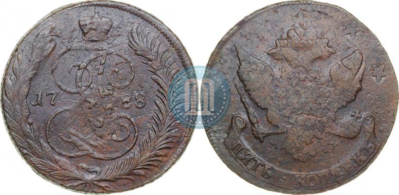 Picture 5 kopecks 1788 year ММ 