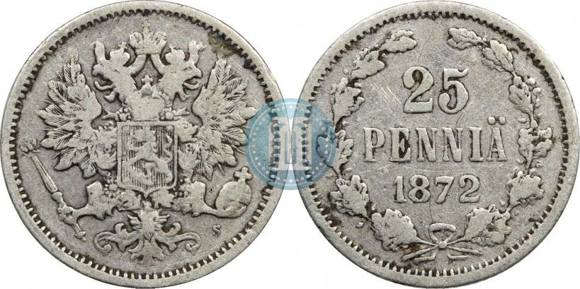 Фото 25 пенни 1872 года S 