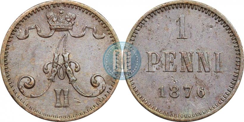 Picture 1 penni 1876 year  