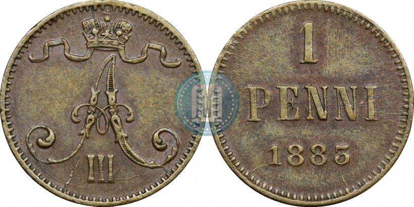 Picture 1 penni 1883 year  
