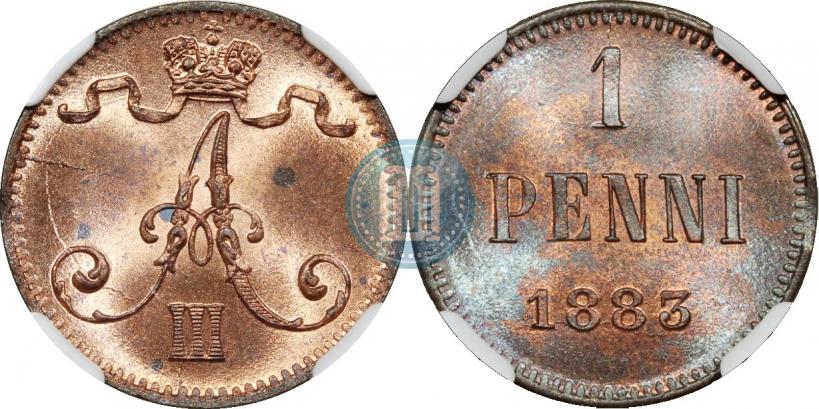 Picture 1 penni 1883 year  