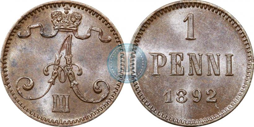Picture 1 penni 1892 year  