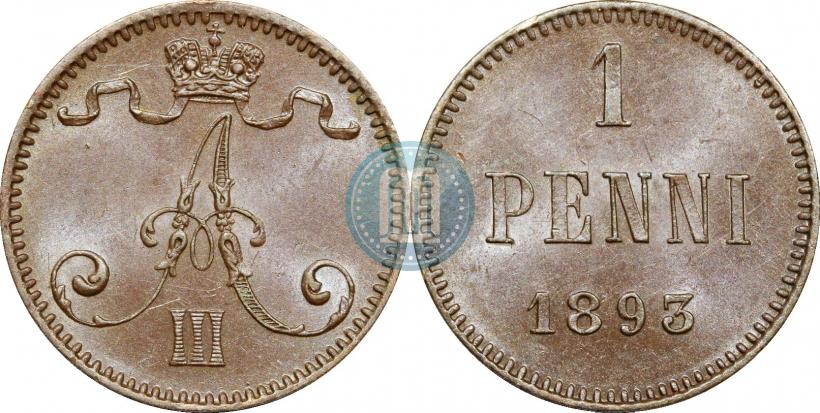 Picture 1 penni 1893 year  