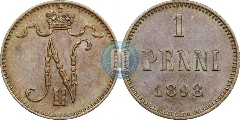 Picture 1 penni 1898 year  